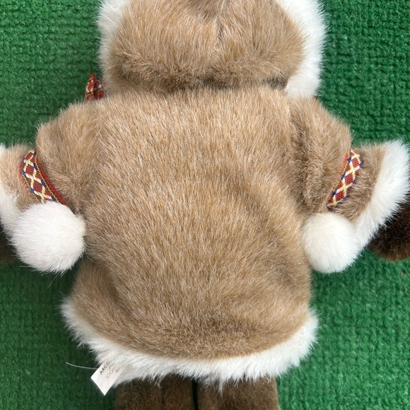 Adorable Brown and White Plush Doll - Picture 3 of 4